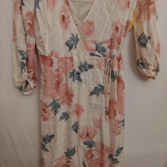 NWT Lovestich floral boho wrap with autumn colors amd slip dress Medium - Picture 3 of 16